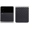 Black Carbon Fiber Specialty Texture Material Galaxy Z Flip4 5G Skin